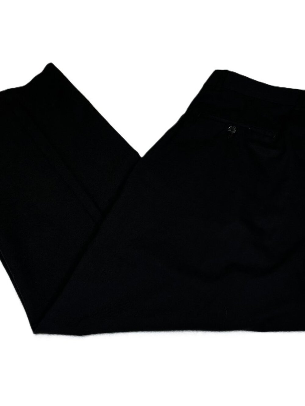 Tasso Elba Men's Black Pleated Dress Pants Wool Cashmere Blend Size 36 x 28